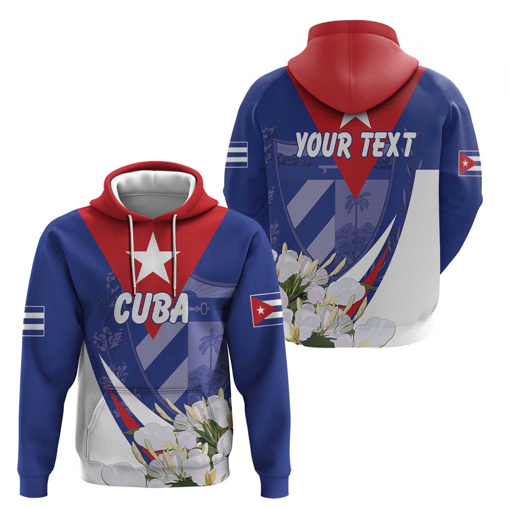 Personalized Cuba Hedychium Coronarium Hoodie With Coat Of Arms - Wonder Print Shop