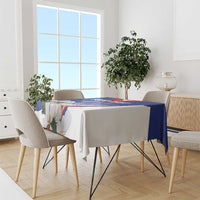 Personalized Cuba Hedychium Coronarium Tablecloth With Coat Of Arms - Wonder Print Shop