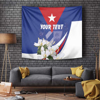 Personalized Cuba Hedychium Coronarium Tapestry With Coat Of Arms - Wonder Print Shop