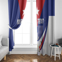 Personalized Cuba Hedychium Coronarium Window Curtain With Coat Of Arms - Wonder Print Shop