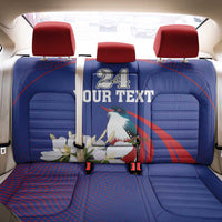 Custom Cuba Independence Day 1868 Back Car Seat Cover Tocororo With White Mariposa - Wonder Print Shop