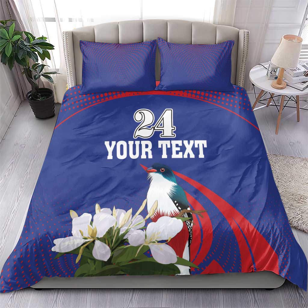 Custom Cuba Independence Day 1868 Bedding Set Tocororo With White Mariposa - Wonder Print Shop