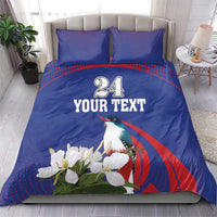 Custom Cuba Independence Day 1868 Bedding Set Tocororo With White Mariposa - Wonder Print Shop