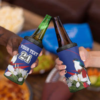 Custom Cuba Independence Day 1868 4 in 1 Can Cooler Tumbler Tocororo With White Mariposa - Wonder Print Shop