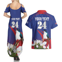 Custom Cuba Independence Day 1868 Couples Matching Summer Maxi Dress and Hawaiian Shirt Tocororo With White Mariposa - Wonder Print Shop