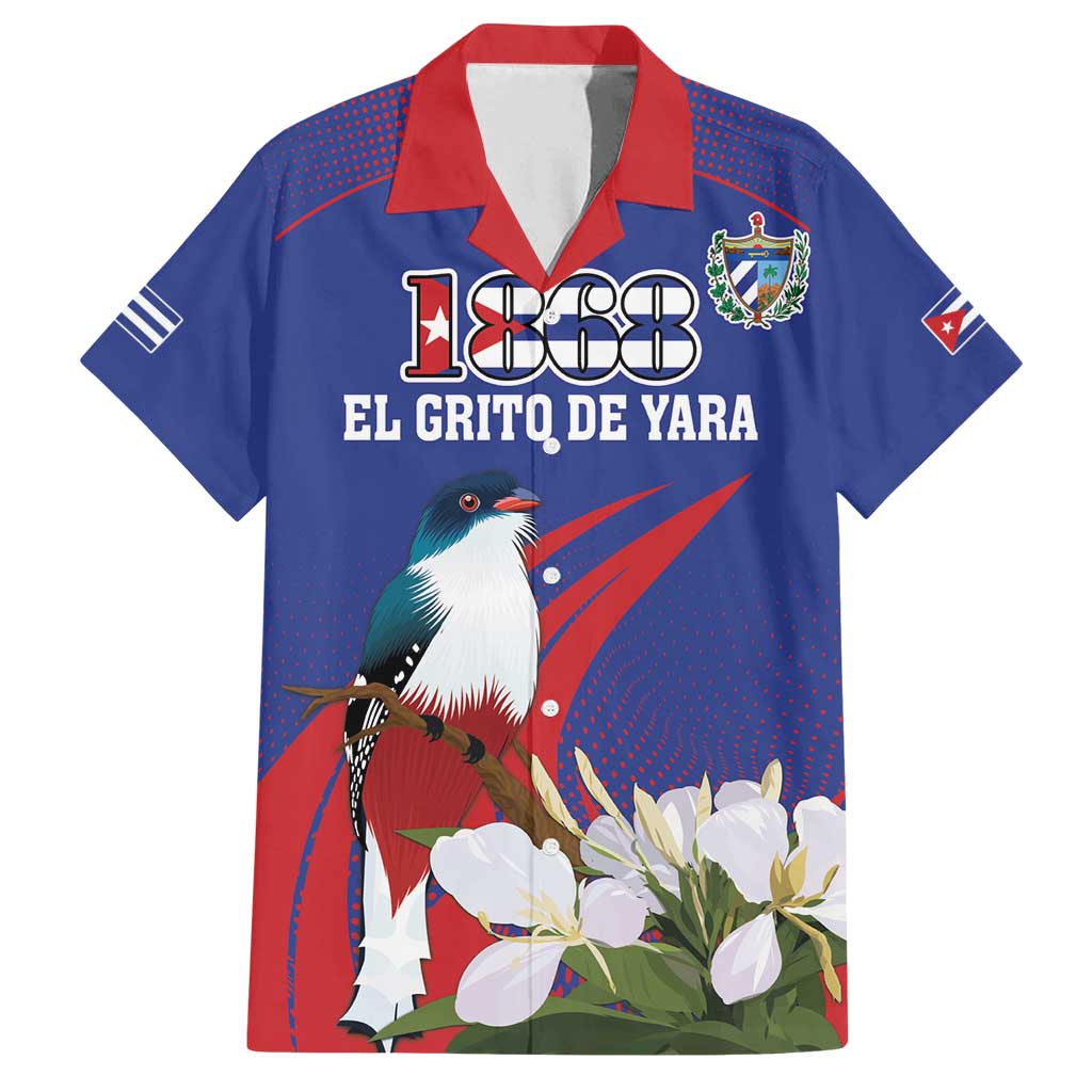 Custom Cuba Independence Day 1868 Family Matching Long Sleeve Bodycon Dress and Hawaiian Shirt Tocororo With White Mariposa - Wonder Print Shop