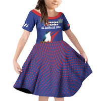 Custom Cuba Independence Day 1868 Family Matching Off Shoulder Short Dress and Hawaiian Shirt Tocororo With White Mariposa - Wonder Print Shop