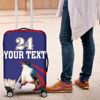 Custom Cuba Independence Day 1868 Luggage Cover Tocororo With White Mariposa - Wonder Print Shop