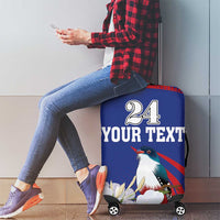 Custom Cuba Independence Day 1868 Luggage Cover Tocororo With White Mariposa - Wonder Print Shop