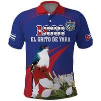 Custom Cuba Independence Day 1868 Polo Shirt Tocororo With White Mariposa - Wonder Print Shop