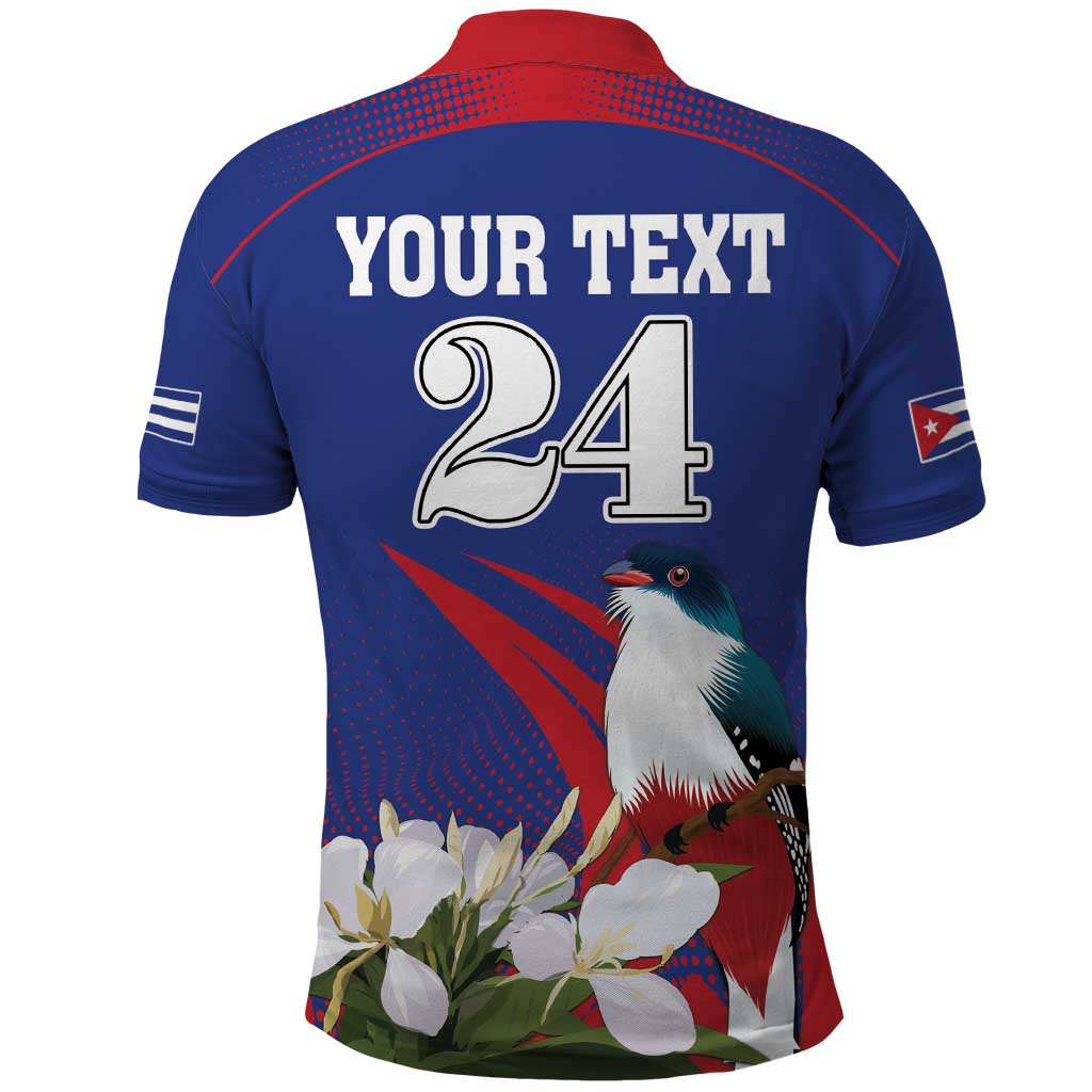 Custom Cuba Independence Day 1868 Polo Shirt Tocororo With White Mariposa - Wonder Print Shop