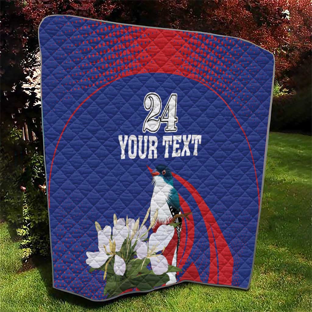 Custom Cuba Independence Day 1868 Quilt Tocororo With White Mariposa - Wonder Print Shop