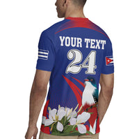 Custom Cuba Independence Day 1868 Rugby Jersey Tocororo With White Mariposa - Wonder Print Shop
