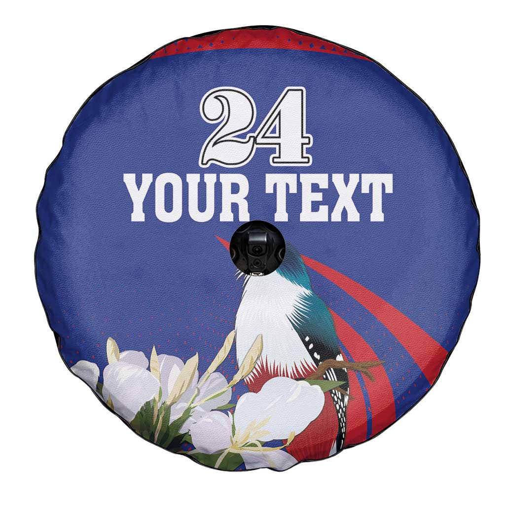 Custom Cuba Independence Day 1868 Spare Tire Cover Tocororo With White Mariposa - Wonder Print Shop