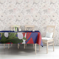 Custom Cuba Independence Day 1868 Tablecloth Tocororo With White Mariposa - Wonder Print Shop