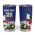 Custom Cuba Independence Day 1868 Tumbler Cup Tocororo With White Mariposa - Wonder Print Shop