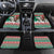 Lithuania Christmas Car Mats Santa Riding White Horse Linksmu Kaledu - Wonder Print Shop