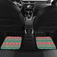 Lithuania Christmas Car Mats Santa Riding White Horse Linksmu Kaledu - Wonder Print Shop