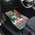 Lithuania Christmas Car Mats Santa Riding White Horse Linksmu Kaledu - Wonder Print Shop