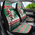Lithuania Christmas Car Seat Cover Santa Riding White Horse Linksmu Kaledu - Wonder Print Shop
