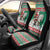 Lithuania Christmas Car Seat Cover Santa Riding White Horse Linksmu Kaledu - Wonder Print Shop