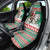Lithuania Christmas Car Seat Cover Santa Riding White Horse Linksmu Kaledu - Wonder Print Shop