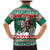 Lithuania Christmas Family Matching Mermaid Dress and Hawaiian Shirt Santa Riding White Horse Linksmu Kaledu - Wonder Print Shop