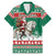 Lithuania Christmas Family Matching Mermaid Dress and Hawaiian Shirt Santa Riding White Horse Linksmu Kaledu - Wonder Print Shop