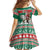 Lithuania Christmas Family Matching Off The Shoulder Long Sleeve Dress and Hawaiian Shirt Santa Riding White Horse Linksmu Kaledu - Wonder Print Shop