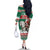 Lithuania Christmas Family Matching Off The Shoulder Long Sleeve Dress and Hawaiian Shirt Santa Riding White Horse Linksmu Kaledu - Wonder Print Shop