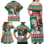 Lithuania Christmas Family Matching Off Shoulder Maxi Dress and Hawaiian Shirt Santa Riding White Horse Linksmu Kaledu - Wonder Print Shop