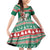 Lithuania Christmas Family Matching Off Shoulder Short Dress and Hawaiian Shirt Santa Riding White Horse Linksmu Kaledu - Wonder Print Shop