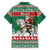 Lithuania Christmas Family Matching Short Sleeve Bodycon Dress and Hawaiian Shirt Santa Riding White Horse Linksmu Kaledu - Wonder Print Shop