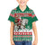 Lithuania Christmas Family Matching Short Sleeve Bodycon Dress and Hawaiian Shirt Santa Riding White Horse Linksmu Kaledu - Wonder Print Shop