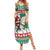 Lithuania Christmas Family Matching Summer Maxi Dress and Hawaiian Shirt Santa Riding White Horse Linksmu Kaledu - Wonder Print Shop