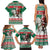 Lithuania Christmas Family Matching Tank Maxi Dress and Hawaiian Shirt Santa Riding White Horse Linksmu Kaledu - Wonder Print Shop
