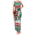 Lithuania Christmas Family Matching Tank Maxi Dress and Hawaiian Shirt Santa Riding White Horse Linksmu Kaledu - Wonder Print Shop