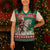 Lithuania Christmas Knitted V-Neck Vest Santa Riding White Horse Linksmu Kaledu - Wonder Print Shop