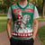Lithuania Christmas Knitted V-Neck Vest Santa Riding White Horse Linksmu Kaledu - Wonder Print Shop
