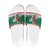 Lithuania Christmas Slide Sandals Santa Riding White Horse Linksmu Kaledu - Wonder Print Shop