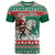 Lithuania Christmas T Shirt Santa Riding White Horse Linksmu Kaledu - Wonder Print Shop