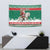 Lithuania Christmas Tapestry Santa Riding White Horse Linksmu Kaledu - Wonder Print Shop