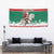 Lithuania Christmas Tapestry Santa Riding White Horse Linksmu Kaledu - Wonder Print Shop