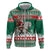 Lithuania Christmas Zip Hoodie Santa Riding White Horse Linksmu Kaledu - Wonder Print Shop