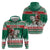Lithuania Christmas Zip Hoodie Santa Riding White Horse Linksmu Kaledu - Wonder Print Shop