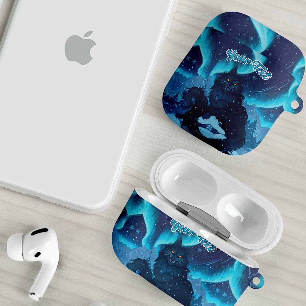 Yule Be Eaten Personalized AirPods Case Christmas Cat Jolakotturinn Icelandic - Wonder Print Shop
