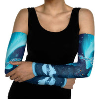 Yule Be Eaten Personalized Arm Sleeves Christmas Cat Jolakotturinn Icelandic - Wonder Print Shop