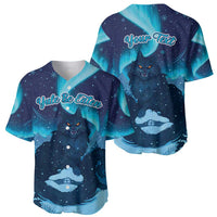 Yule Be Eaten Personalized Baseball Jersey Christmas Cat Jolakotturinn Icelandic - Wonder Print Shop