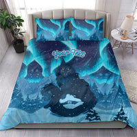 Yule Be Eaten Personalized Bedding Set Christmas Cat Jolakotturinn Icelandic - Wonder Print Shop