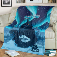 Yule Be Eaten Personalized Blanket Christmas Cat Jolakotturinn Icelandic - Wonder Print Shop